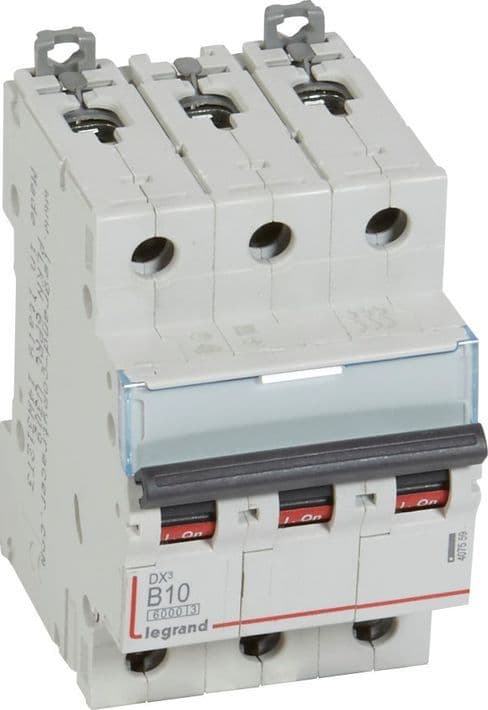 Legrand Sideafbryder 3P B 10A 6kA S303 DX3 407559