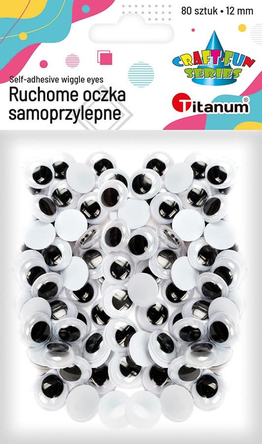 Itsekiinnittyvät silmät ilman ripsiä 12mm 80kpl