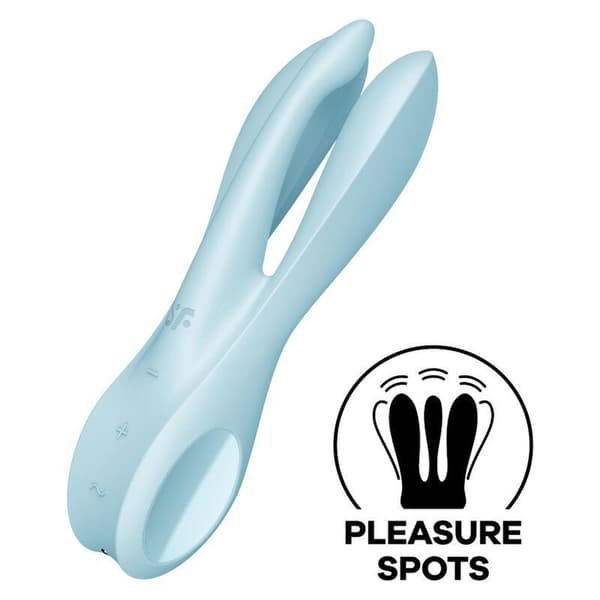 Multifunktionell vibrator Satisfyer Threesome 1 blå