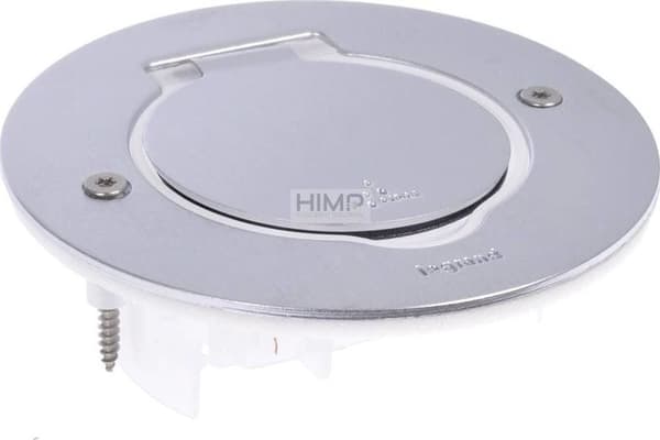 Enkelt trim stikkontaktdæksel inox 089701