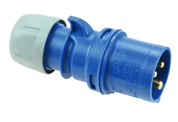 Bærbart stik WP323, 32A 230V 2P+Z IP44