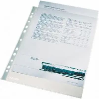 Esselte Dokumentlomme A4 krystallinsk, 100 stk (10K016D)