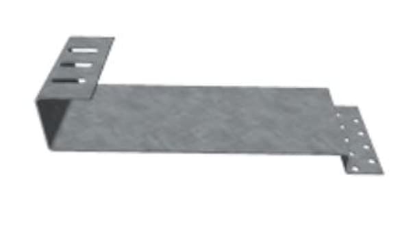 Rustfri pladeholder under karpe, ekstruderet 409mm - K-44-W