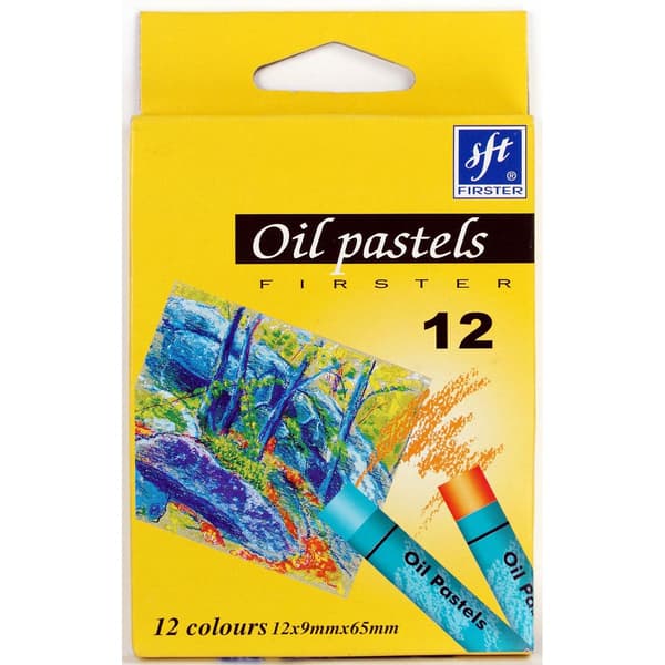 Oljepasteller 12 färger