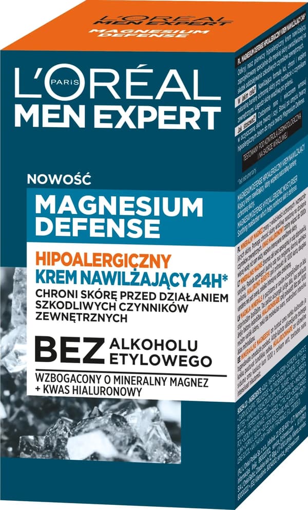 L'Oreal Paris Loreal_Men Expert Magnesium Defense Hypoallergen Fuktighetskräm 50ml