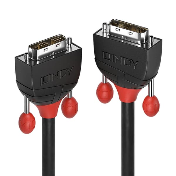 Lindy 36255 DVI kabel 1 m DVI-D Sort