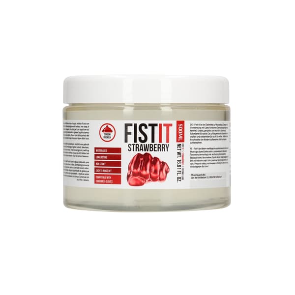Fist It Ekstra Tyk Vandbaseret Glidemiddel Jordbær 500ml