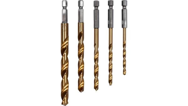 Borebit til metal 5 stk. 4-10 mm sekskant TY.POWL.