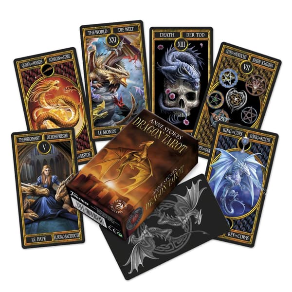Quint Tarotkort Drakar Anne Stokes