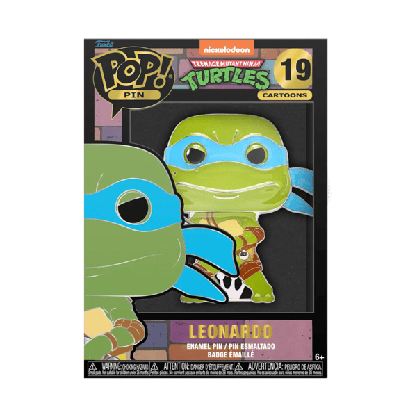 Teini-ikäiset mutanttininjakilpikonnat Leonardo POP Pin 10cm