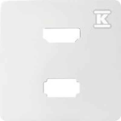 Simon 82 Täckplatta för USB+HDMI-uttag vit 8201095-030