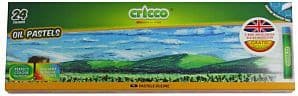 Oliepasteller 24 farver Cricco
