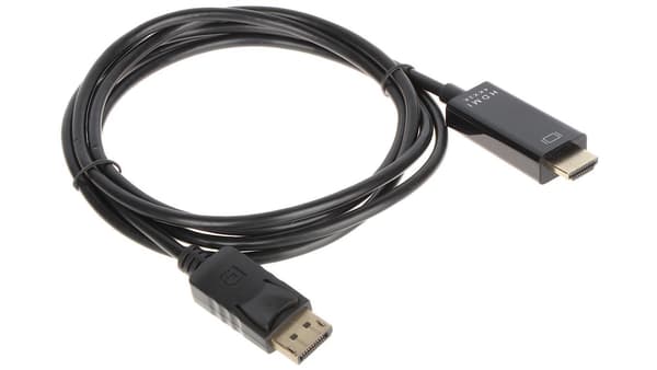 AV DisplayPort-adapter - HDMI sort (DP-W/HDMI-W-1.8M)