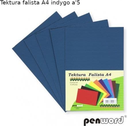 A4 bølgepap indigo 5 stk.