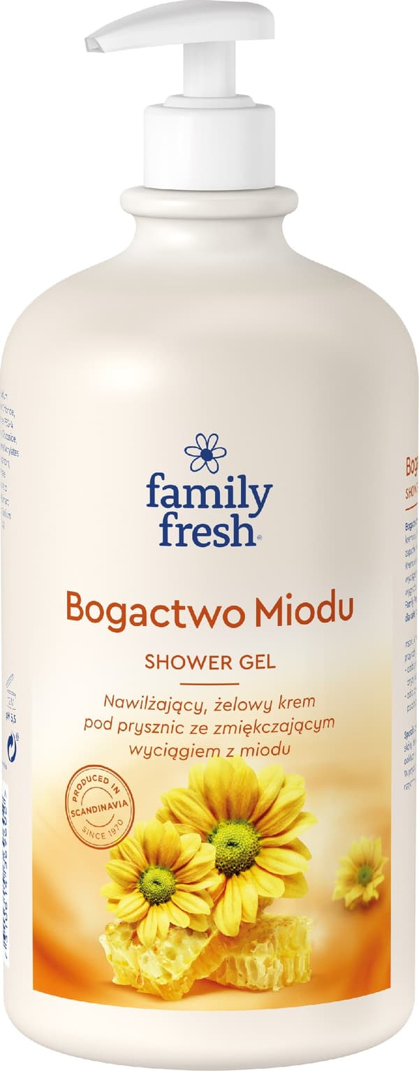 Soraya suihkugeeli Family Fresh HONEY RICHNESS pumpulla 1000ml