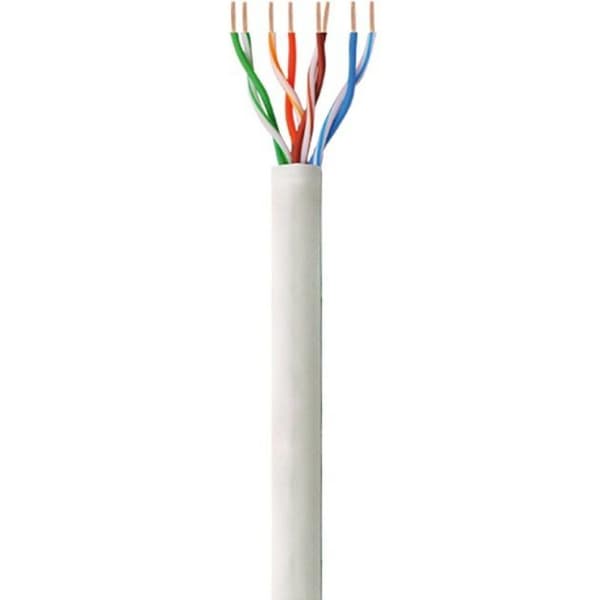 TechlyPro installationskabel Cat6 UTP 4x2 kabel CCA 305m, grå