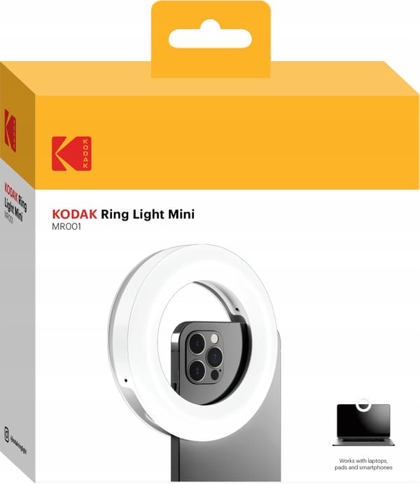 Kodak LED Ring Light Mini 4\" RM001 hvid