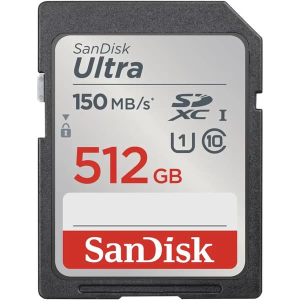 SanDisk Ultra SDXC UHS-I 512GB 150MB/s SDSDUNC-512G-GN6IN