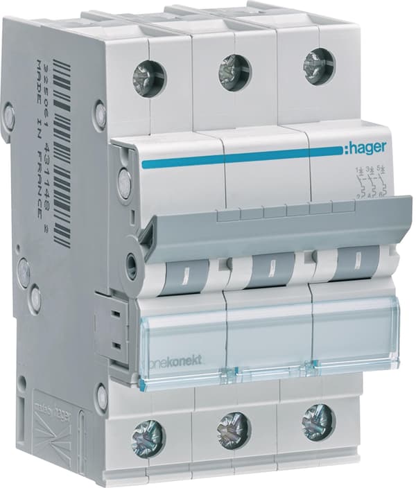 Strømstik 3P B 16A 6kA AC MBN316E