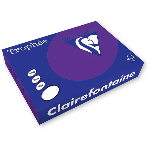 Trophee farvet papir A4 lilla 80g (xca41786)