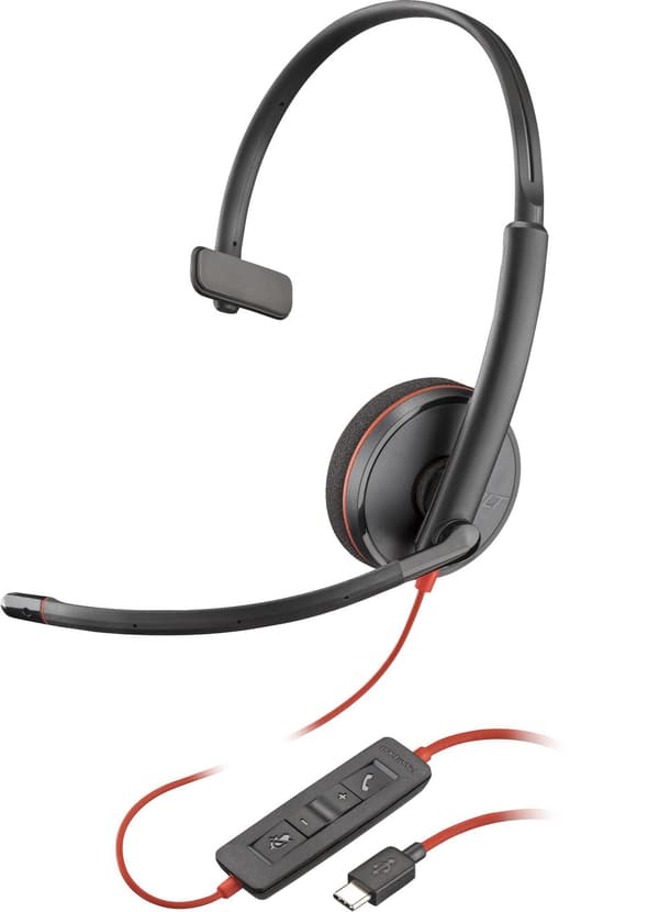 Poly Blackwire 3210 Monaural USB-C Hea