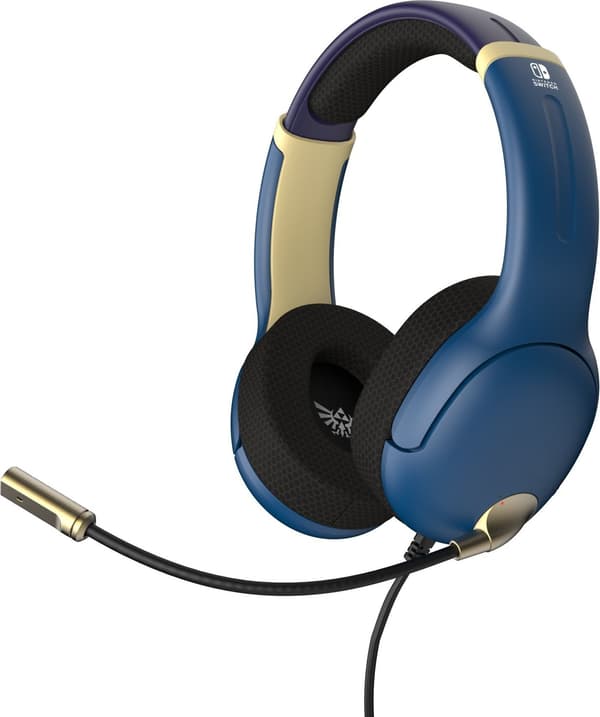 PDP NINTENDO SWITCH TRÅDBUNDET HEADSET AIRLITE - HYRULE BLUE