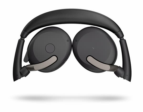 Bluetooth-headset med mikrofon Jabra Evolve2 65 Flex Sort