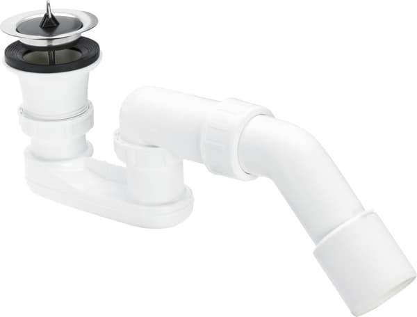 Viega Trågsifon med sil och gummipropp 52mm krom (703233)