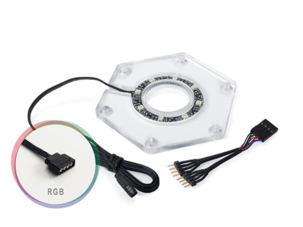 Bitspower Hexagon RGB -lisävesisäiliö