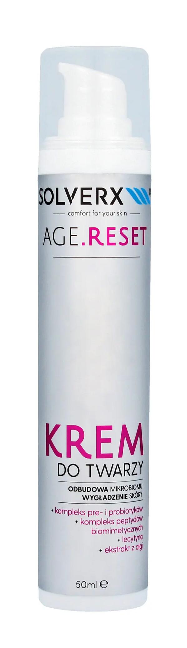 Solverx Age.Reset Ansigtscreme - Mikrobiom Genoprettelse & Hudelasticitet 50ml