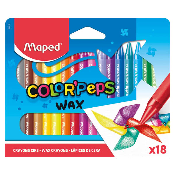 Colorpeps hule blyanter 18 farver MAPED