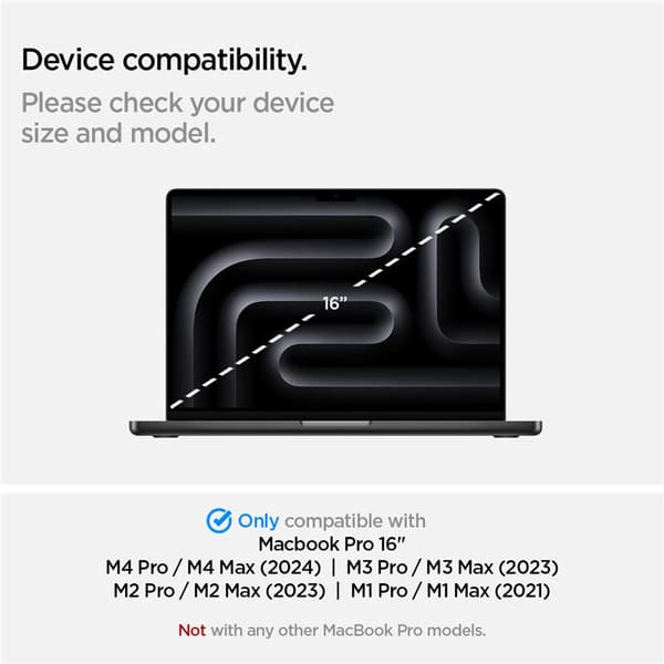 Spigen SafeView 1-pak - MacBook Pro 16\" M4 2024/M3 2023/ M2 2023/M1 2021