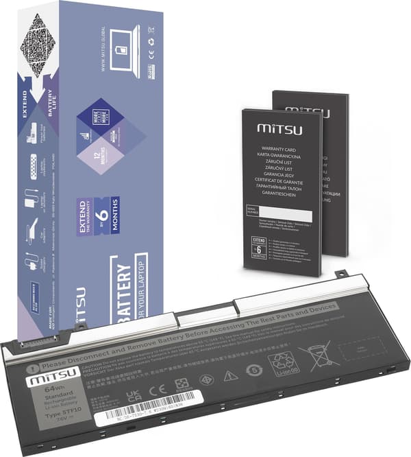 Mitsu-batteri til Dell Precision 7530, 7540, 7730 - 5TF10 7.6V