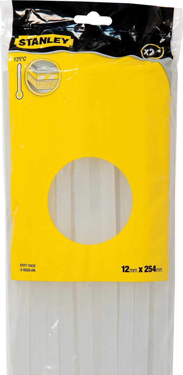 Stanley limstifter 12 mm x 250 mm transparent 24 stk. STHT1-70432