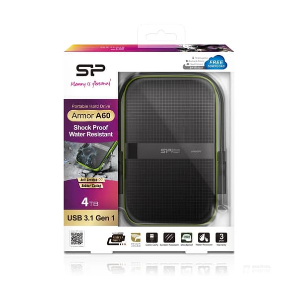 Ulkoinen kovalevy Silicon Power SP040TBPHDA60S3K 4 TB