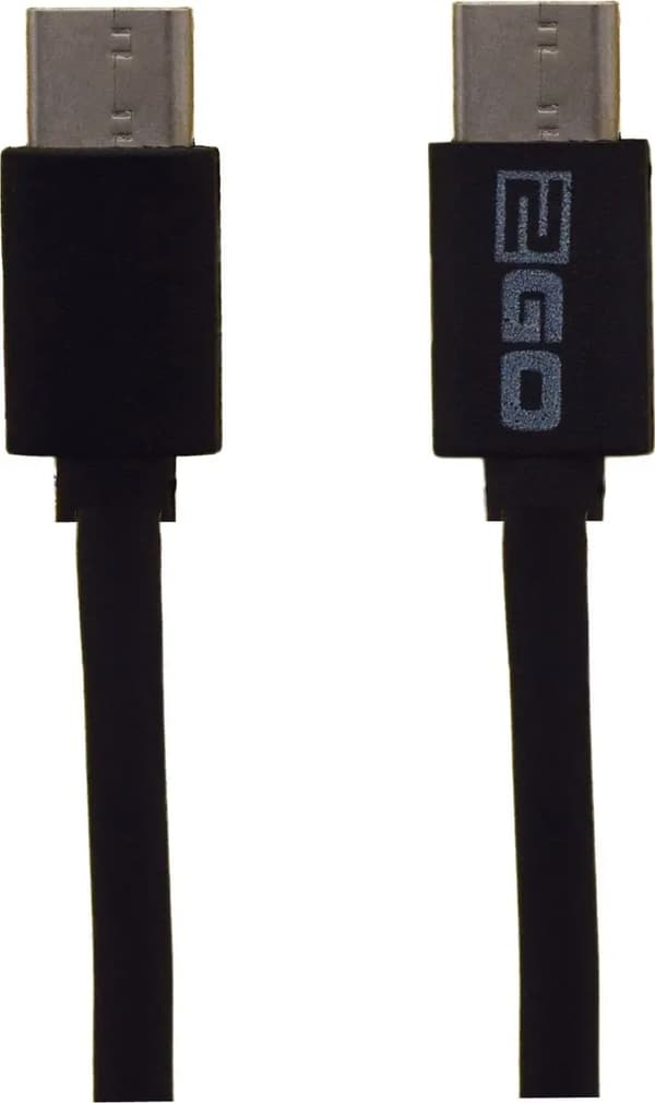 Kabel USB 2GO USB-C - USB-C 1 m Sort (795849)