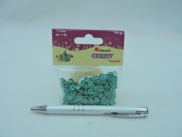 KORISTEPAILLETIT 10G 7MM TURKOOSI
