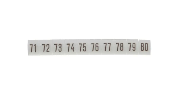 Hvid markør DK2/Z5 /71-80/ 89300006 (100 stk.)