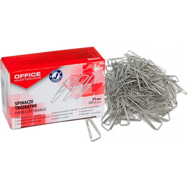 Office Products Triplex gem OFFICE PRODUCTS, 31mm, 100st, silver