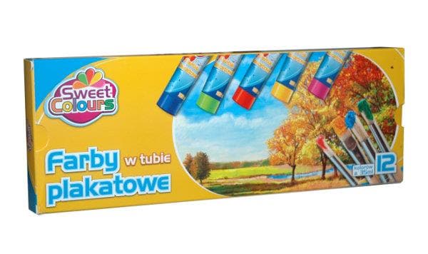 Affischfärger 12 färger i tub OTOCKI