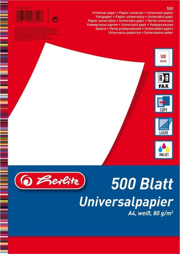 Herlitz Universalpapier A4 80g 500Blat