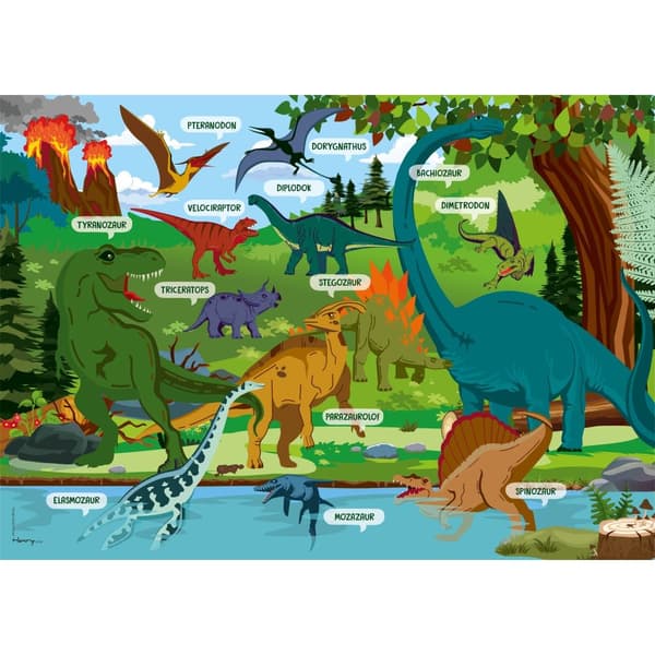 Skrivbordsunderlägg - Dinosaurier