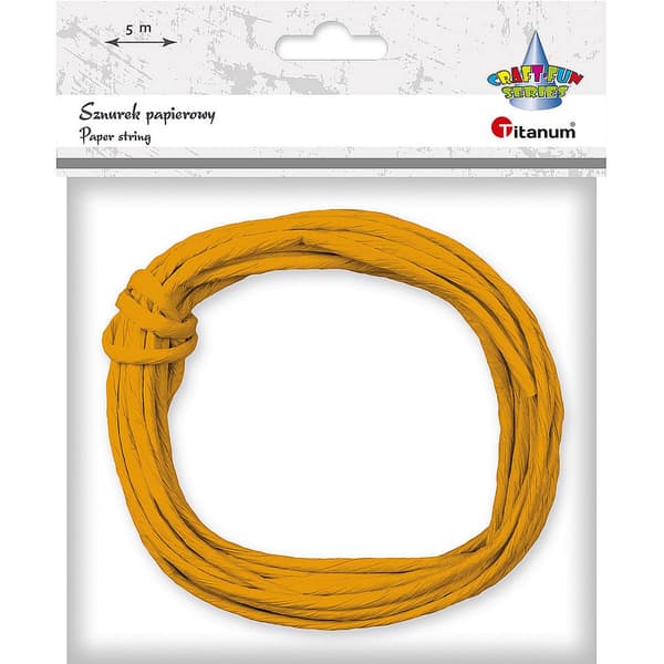 Papperssnöre 3.5mmx5m orange