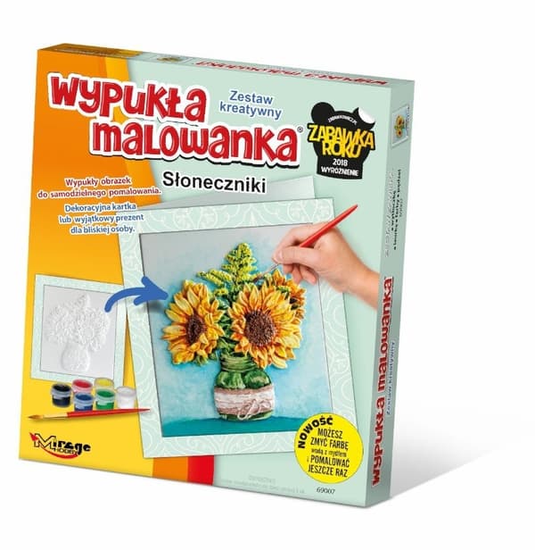 Konveks maleri blomster - Solsikker