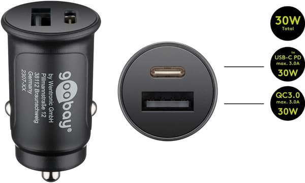 goobay Dual USB bilstrømsadapter - USB