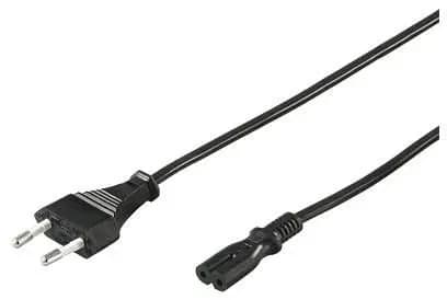Noname Strömkabel 2-stifts 1,8 m EU