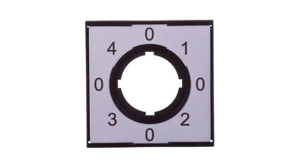 Fyrkantig aluminiumskylt 0-1-0-2-0-3-0-4 M22-XCK2 279435