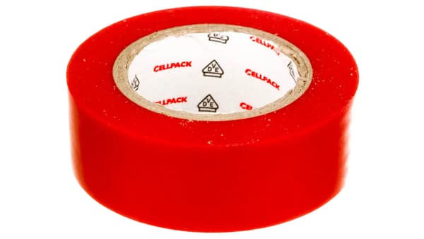 Cellpack Isoleringstejp 128 PVC röd 10m (145812)
