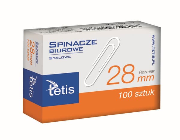Kontorpapirclips 28mm 100 stk GS140-B