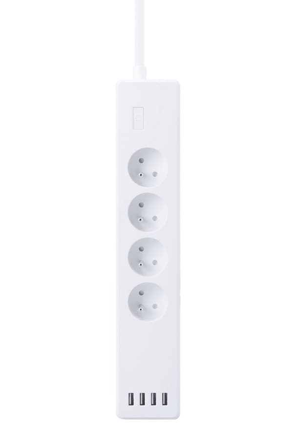 WOOX R4027 Smart Smart WiFi-stikdåse, 4x AC + 4x USB